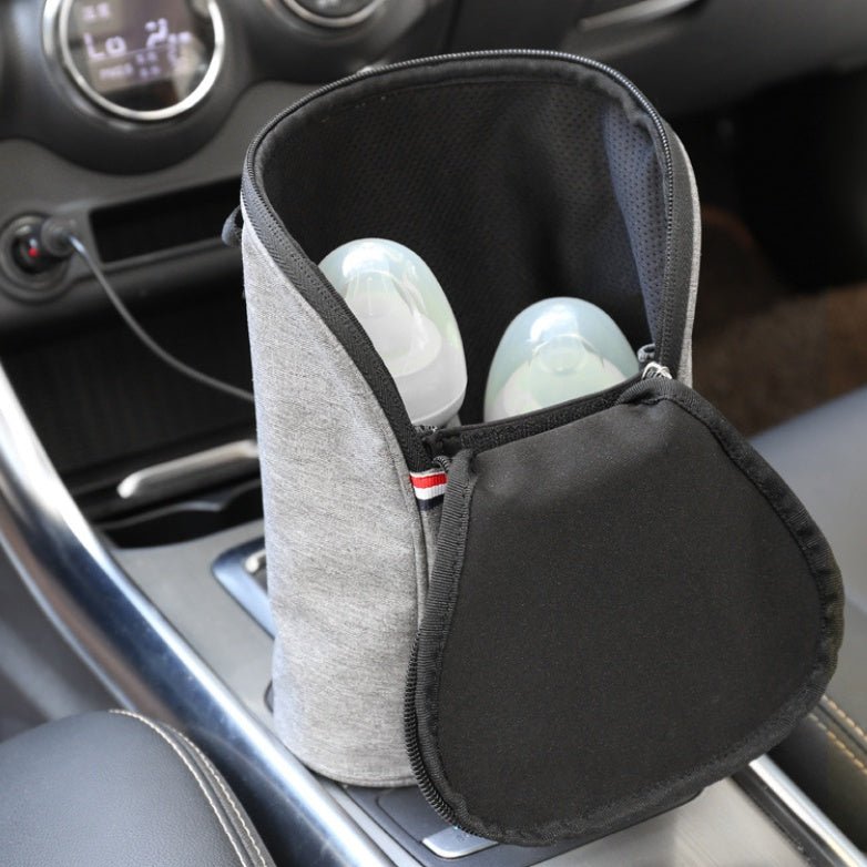 Car USB Baby Bottle Warmer Portable Travel Breast Milk Warmer $47.03 Dana Fashion Color: Grey Baby & Mother Overview : The product supports car charging heating and is equipped with car charger. With a large capacity, it can hold types of bottles and heat