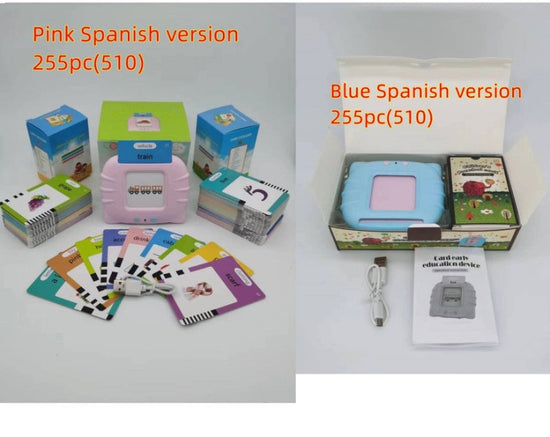 Card Early Education Children's Enlightenment English Learning Machine $48.64 Dana Fashion Color: Set Spanish version style: With 255cards Toys & Hobbies Produce information Category: Early Education/Preschool Education Story Machine Function: rechargeabl