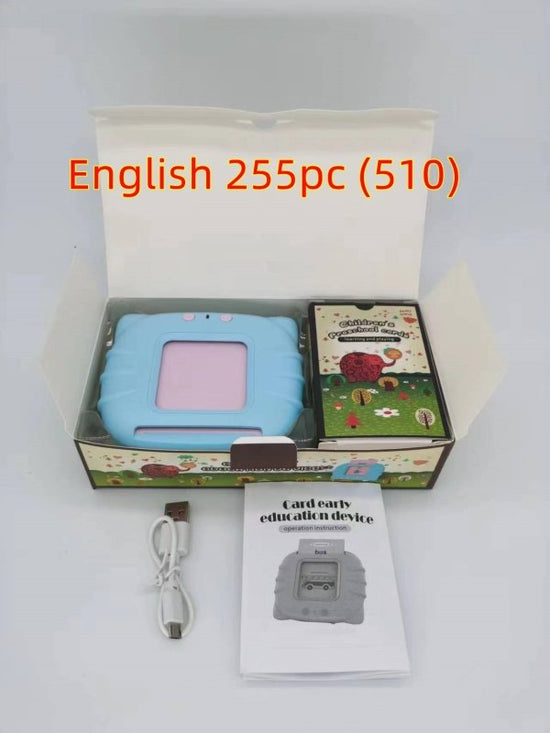 Card Early Education Children's Enlightenment English Learning Machine $39.43 Dana Fashion Color: Blue style: With 255cards Toys & Hobbies Produce information Category: Early Education/Preschool Education Story Machine Function: rechargeable, music/voice,