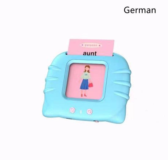 Card Early Education Children's Enlightenment English Learning Machine $25.29 Dana Fashion Color: Blue German version style: With 112cards Toys & Hobbies Produce information Category: Early Education/Preschool Education Story Machine Function: rechargeabl
