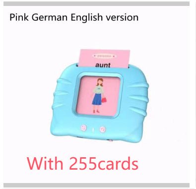 Card Early Education Children's Enlightenment English Learning Machine $22.03 Dana Fashion Color: Blue German English version style: With 255cards Toys & Hobbies Produce information Category: Early Education/Preschool Education Story Machine Function: rec