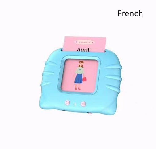 Card Early Education Children's Enlightenment English Learning Machine $30.43 Dana Fashion Color: Blue French version style: With 112cards Toys & Hobbies Produce information Category: Early Education/Preschool Education Story Machine Function: rechargeabl