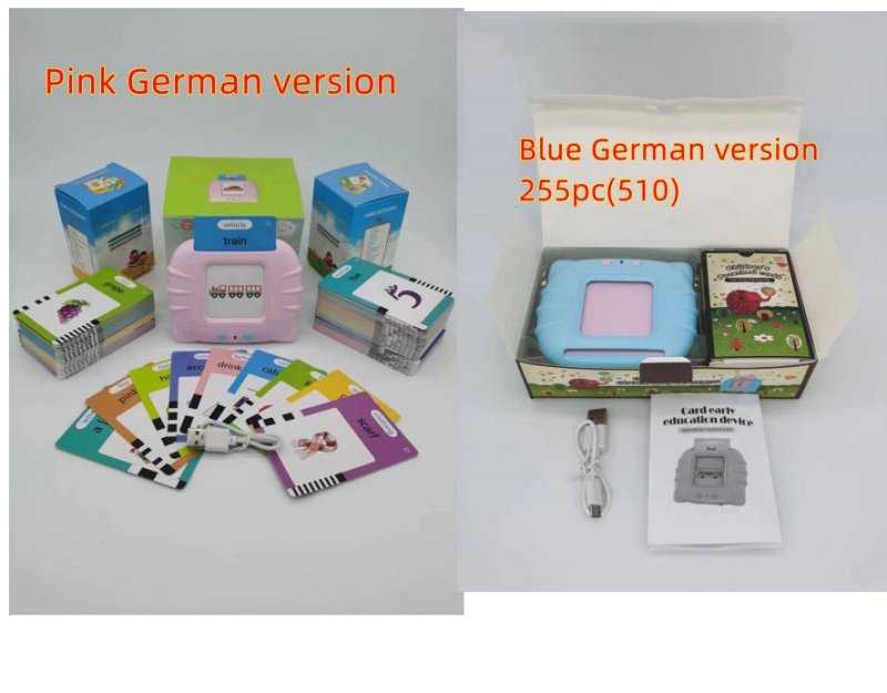 Card Early Education Children's Enlightenment English Learning Machine $48.64 Dana Fashion Color: Set German version style: With 255cards Toys & Hobbies Produce information Category: Early Education/Preschool Education Story Machine Function: rechargeable