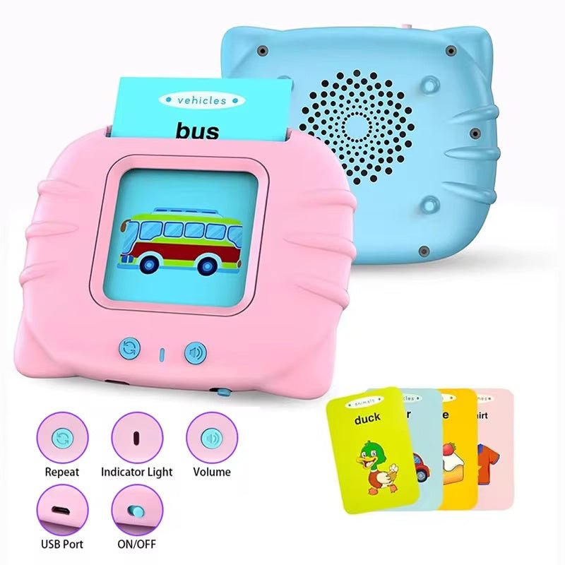 Card Early Education Children's Enlightenment English Learning Machine $27.66 Dana Fashion Color: Blue Bear English German style: With 255cards Toys & Hobbies Produce information Category: Early Education/Preschool Education Story Machine Function: rechar