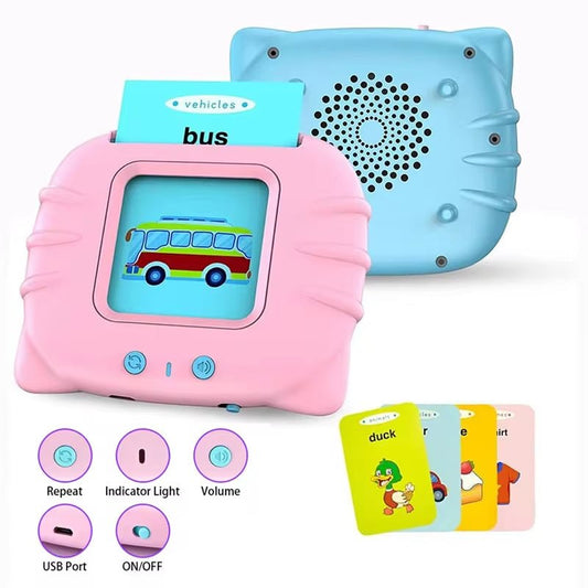 Card Early Education Children's Enlightenment English Learning Machine $27.66 Dana Fashion Color: Blue Bear English German style: With 255cards Toys & Hobbies Produce information Category: Early Education/Preschool Education Story Machine Function: rechar