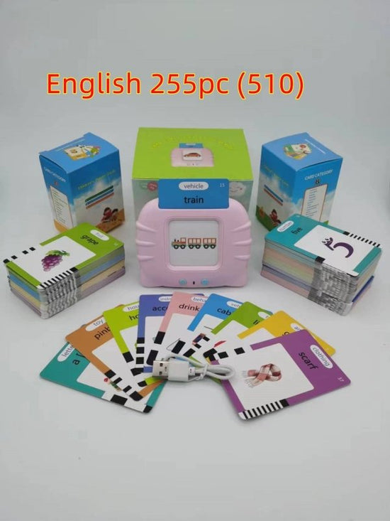Card Early Education Children's Enlightenment English Learning Machine $39.63 Dana Fashion Color: Pink style: With 255cards Toys & Hobbies Produce information Category: Early Education/Preschool Education Story Machine Function: rechargeable, music/voice,