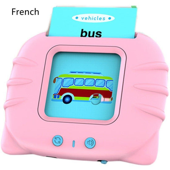Card Early Education Children's Enlightenment English Learning Machine $33.60 Dana Fashion Color: Pink French version style: With 112cards Toys & Hobbies Produce information Category: Early Education/Preschool Education Story Machine Function: rechargeabl