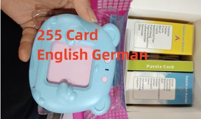 Card Early Education Children's Enlightenment English Learning Machine $27.66 Dana Fashion Color: Blue Bear English German style: With 255cards Toys & Hobbies Produce information Category: Early Education/Preschool Education Story Machine Function: rechar
