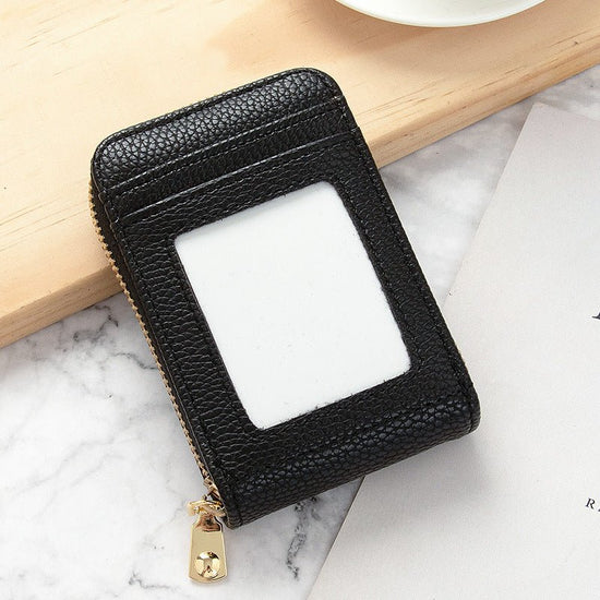 Card Holder Women's Anti-degaussing Mini And Simple Multi-function $12.75 Dana Fashion Color: Black Women's Bags Product information: Color: Black, Oak red, dark gray, brown, dark green, royal blue, purplish red Applicable Gender: Female Function: anti-th
