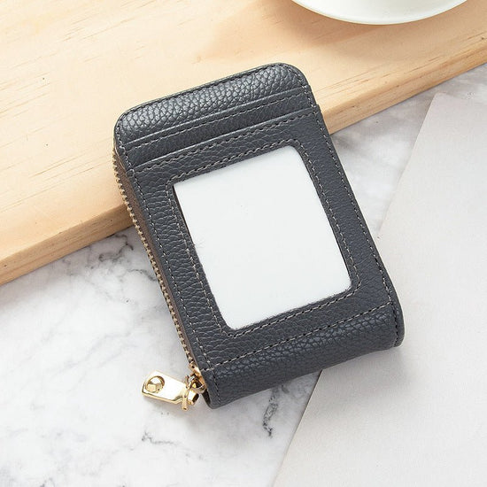 Card Holder Women's Anti-degaussing Mini And Simple Multi-function $12.75 Dana Fashion Color: Dark Gray Women's Bags Product information: Color: Black, Oak red, dark gray, brown, dark green, royal blue, purplish red Applicable Gender: Female Function: ant