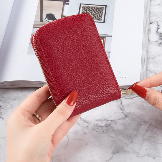 Card Holder Women's Anti-degaussing Mini And Simple Multi-function $12.75 Dana Fashion Color: Black Women's Bags Product information: Color: Black, Oak red, dark gray, brown, dark green, royal blue, purplish red Applicable Gender: Female Function: anti-th