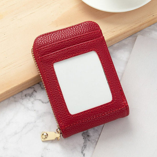 Card Holder Women's Anti-degaussing Mini And Simple Multi-function $12.75 Dana Fashion Color: Purplish Red Women's Bags Product information: Color: Black, Oak red, dark gray, brown, dark green, royal blue, purplish red Applicable Gender: Female Function: