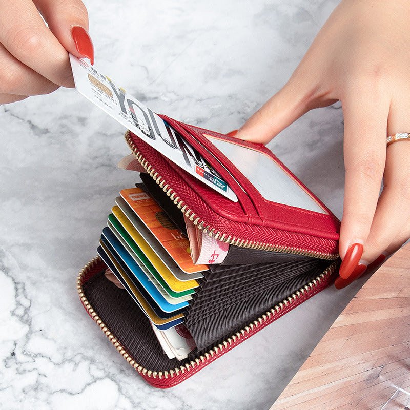 Card Holder Women's Anti-degaussing Mini And Simple Multi-function $12.75 Dana Fashion Color: Black Women's Bags Product information: Color: Black, Oak red, dark gray, brown, dark green, royal blue, purplish red Applicable Gender: Female Function: anti-th