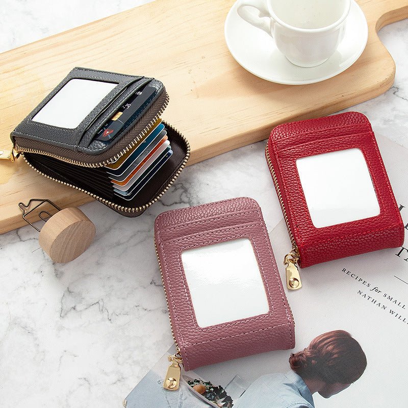 Card Holder Women's Anti-degaussing Mini And Simple Multi-function $12.75 Dana Fashion Color: Black Women's Bags Product information: Color: Black, Oak red, dark gray, brown, dark green, royal blue, purplish red Applicable Gender: Female Function: anti-th