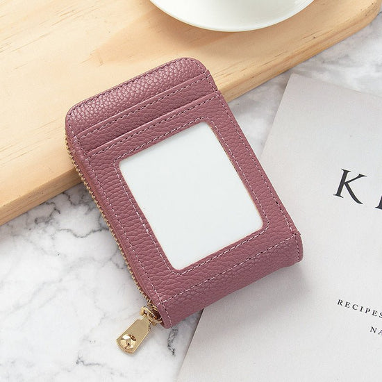 Card Holder Women's Anti-degaussing Mini And Simple Multi-function $12.75 Dana Fashion Color: Oak Red Women's Bags Product information: Color: Black, Oak red, dark gray, brown, dark green, royal blue, purplish red Applicable Gender: Female Function: anti-