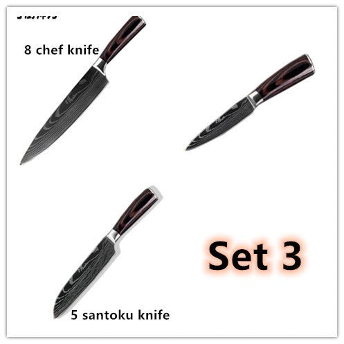 Carpenter's Special Set 6-piece Set 8-piece Set Knife Chef Knife Kitchen Knife Cooking $74.12 Dana Fashion style: Set 3 Dana's Kitchen Overview: Product category ： kitchen knife texture of material ： stainless steel Specifications ： Kraft box packaging, b