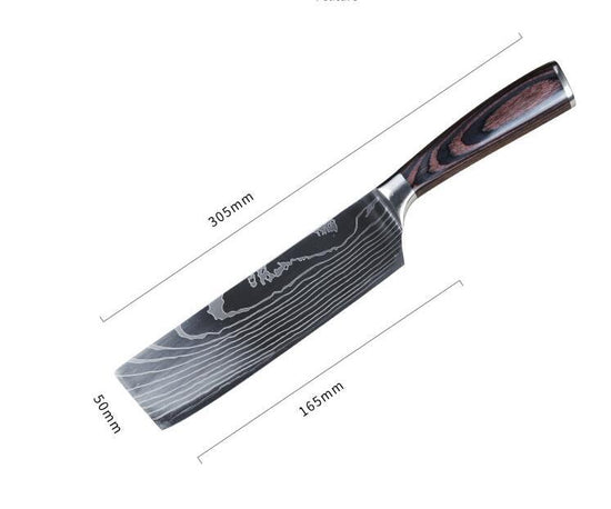 Carpenter's Special Set 6-piece Set 8-piece Set Knife Chef Knife Kitchen Knife Cooking $47.32 Dana Fashion style: 7 cleaver knife Dana's Kitchen Overview: Product category ： kitchen knife texture of material ： stainless steel Specifications ： Kraft box pa
