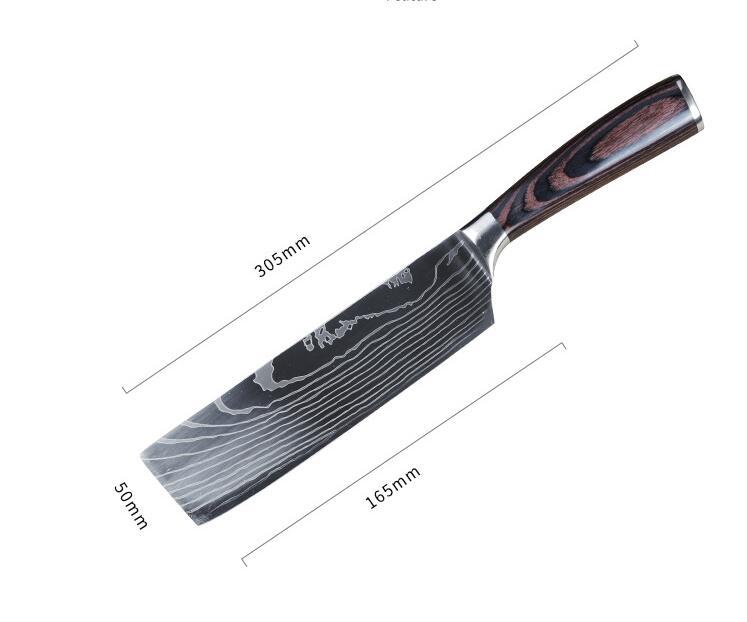 Carpenter's Special Set 6-piece Set 8-piece Set Knife Chef Knife Kitchen Knife Cooking $47.32 Dana Fashion style: 7 cleaver knife Dana's Kitchen Overview: Product category ： kitchen knife texture of material ： stainless steel Specifications ： Kraft box pa