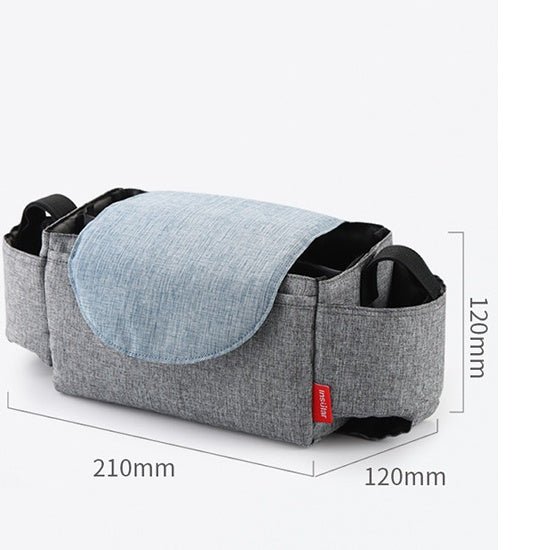 Cart storage bag $105.66 Dana Fashion Color: Black Baby & Mother Material: 300 cation +210D polyester Size: 21X12X12cm Weight: 150 grams Color: blue, black, gray, red
