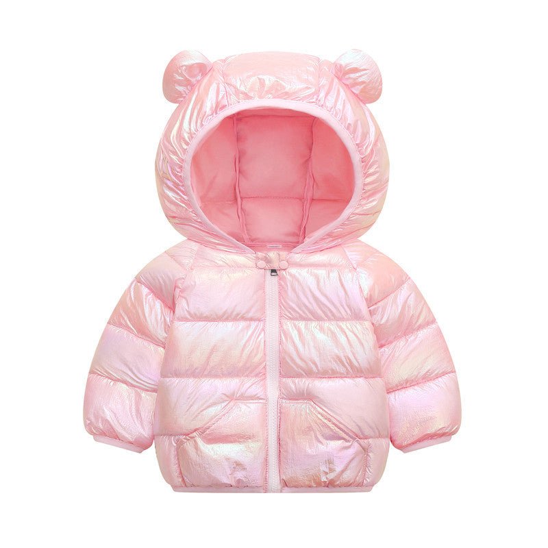 Cartoon children's down padded jacket $32.37 Dana Fashion Color: Pink Size: 100cm Baby Clothing Fabric technology: flame retardant, soft treatment Filling: Cotton 96% and above Elements: sports, cartoon, cute, trendy, candy Flat car stitch distance 12~14