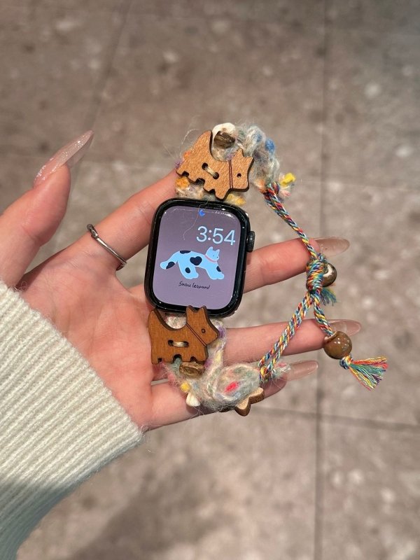 Cartoon Decorative Stretch Carrying Strap Strap Suitable $29.90 Dana Fashion Color: Puppy Specifications: 38mm40mm41mm Women's Accessories Product information: Color: Puppy, bear, butterfly Applicable model: iPhone Product Size: 38/40/41/42/44/45/49mm Pac
