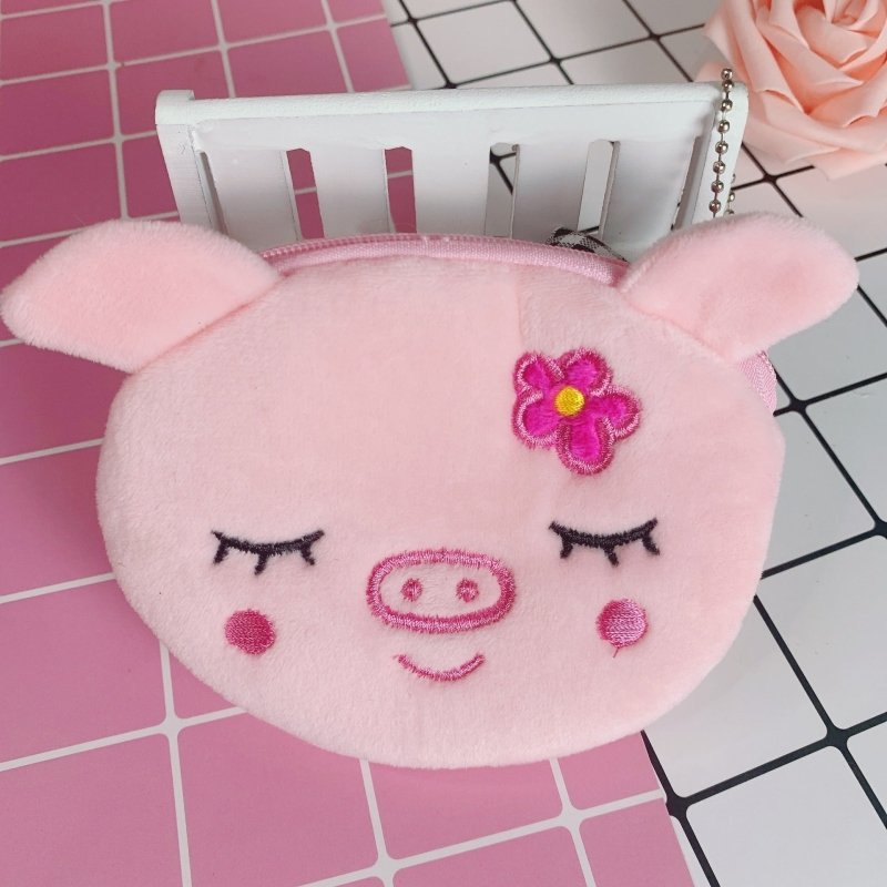 Cartoon Female Cute Student Portable Mini Plush Earphone Key Coin Purse $10.62 Dana Fashion Color: Pink Plum Pig Women's Bags Product information: Pattern: cartoon animation Applicable gender: neutral/both men and women Applicable scenario: Daily configur
