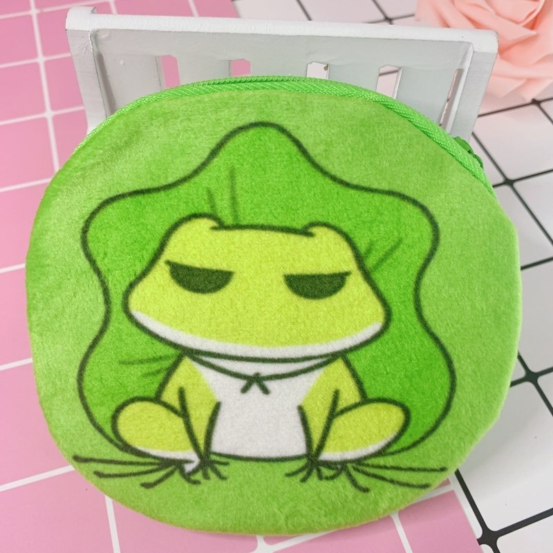 Cartoon Female Cute Student Portable Mini Plush Earphone Key Coin Purse $10.62 Dana Fashion Color: Travel Frog Daze Women's Bags Product information: Pattern: cartoon animation Applicable gender: neutral/both men and women Applicable scenario: Daily confi