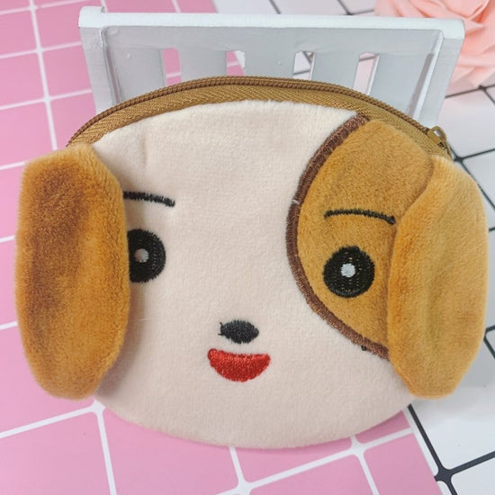 Cartoon Female Cute Student Portable Mini Plush Earphone Key Coin Purse $10.62 Dana Fashion Color: Coffee Dog Women's Bags Product information: Pattern: cartoon animation Applicable gender: neutral/both men and women Applicable scenario: Daily configurati