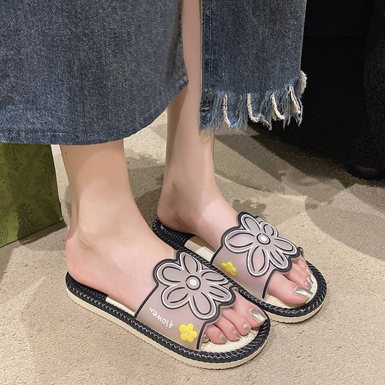 Cartoon Home Slippers For Women Summer $25.82 Dana Fashion Color: Beige Size: 36or37 Women's shoes Product information: Toe holder shape: round head Color: black, khaki, beige Shoe Upper material: PVC Size: 36-37 [smaller size],38-39 [smaller size],40-41