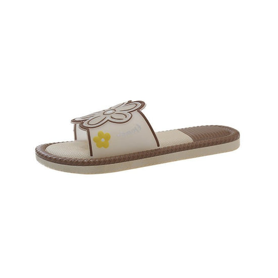 Cartoon Home Slippers For Women Summer $25.82 Dana Fashion Color: Beige Size: 36or37 Women's shoes Product information: Toe holder shape: round head Color: black, khaki, beige Shoe Upper material: PVC Size: 36-37 [smaller size],38-39 [smaller size],40-41