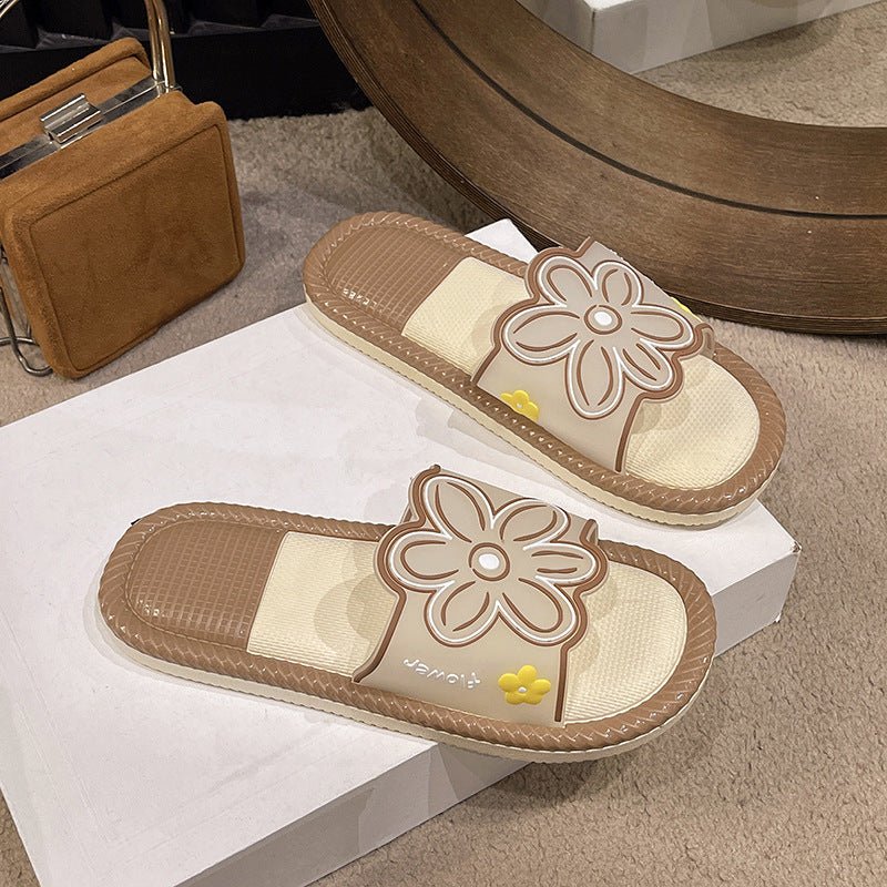 Cartoon Home Slippers For Women Summer $25.82 Dana Fashion Color: Khaki Size: 36or37 Women's shoes Product information: Toe holder shape: round head Color: black, khaki, beige Shoe Upper material: PVC Size: 36-37 [smaller size],38-39 [smaller size],40-41