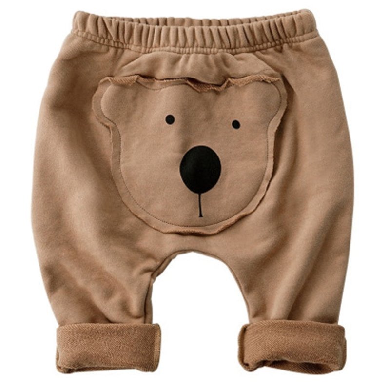 Cartoon patch baby pants $39.06 Dana Fashion Color: Brown Size: 66 Baby Clothing Main fabric composition: cotton Size Age Height(cm) Length(cm) Waistline(cm) 66 0-6M 63-70 35 18*2 73 6-12M 70-78 40 19*2 80 12-18M 78-85 44 20*2 90 18-24M 85-90 49 21*2