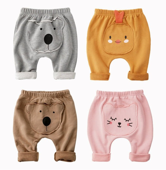 Cartoon patch baby pants $39.06 Dana Fashion Color: Brown Size: 66 Baby Clothing Main fabric composition: cotton Size Age Height(cm) Length(cm) Waistline(cm) 66 0-6M 63-70 35 18*2 73 6-12M 70-78 40 19*2 80 12-18M 78-85 44 20*2 90 18-24M 85-90 49 21*2