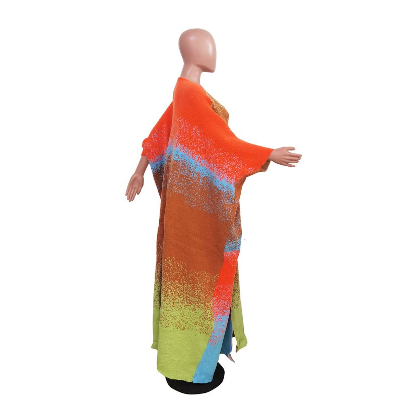 Casual Loose Knitted Long Women's Coat $58.37 Dana Fashion Color: Orange Green Size: Free Size Women's clothing Product information: Color: Orange Green Main fabric composition: Polyester (polyester fiber) Size: free size (chest circumference 220CM, lengt