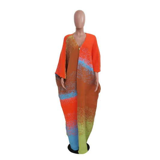 Casual Loose Knitted Long Women's Coat $58.37 Dana Fashion Color: Orange Green Size: Free Size Women's clothing Product information: Color: Orange Green Main fabric composition: Polyester (polyester fiber) Size: free size (chest circumference 220CM, lengt