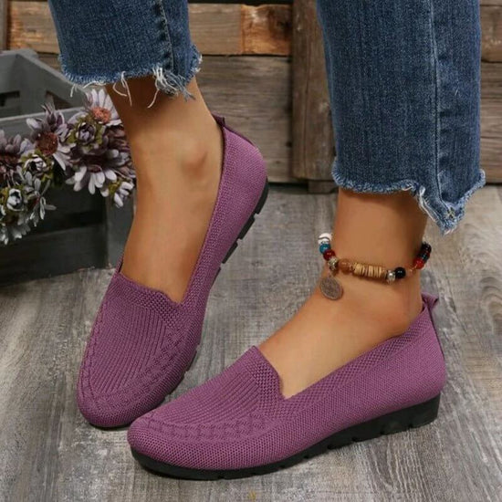 Casual Mesh Flats Shoes Fashion Solid Color Round Toe Loafers Cozy Lazy Shoes $22.50 Dana Fashion Color: Black Size: Size35 Women's shoes Product information: Fashion elements: shallow mouth Toe Shape: Round Toe Upper Material: Mesh Leather Characteristic