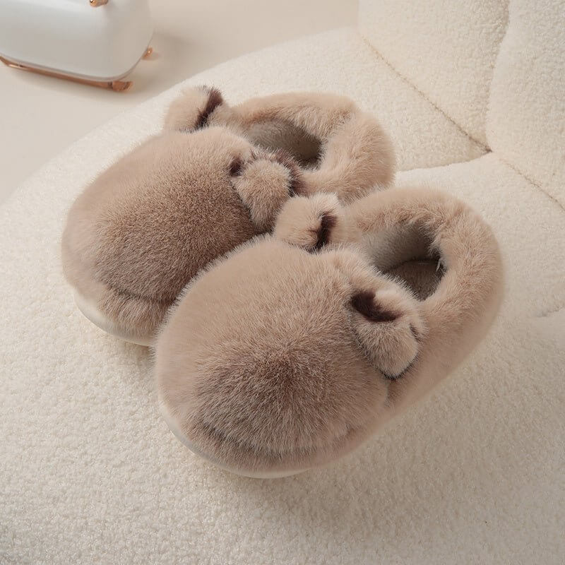 Cat Like Cotton Slippers For Women Autumn And Winter Home And Household Use $95.90 Dana Fashion Color: Dark Grey bag style Shoe size: 40or41 Women's shoes Overview: Unique design, stylish and beautiful. Good material, comfortable feet. A variety of colors