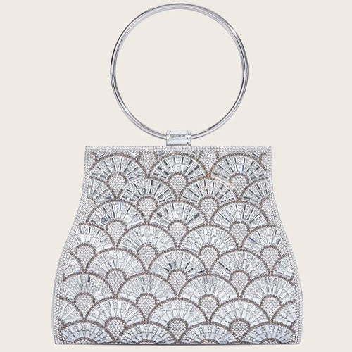 Dinner Bag Inlaid With Diamond PU European And American Chain - DanaFashionstore