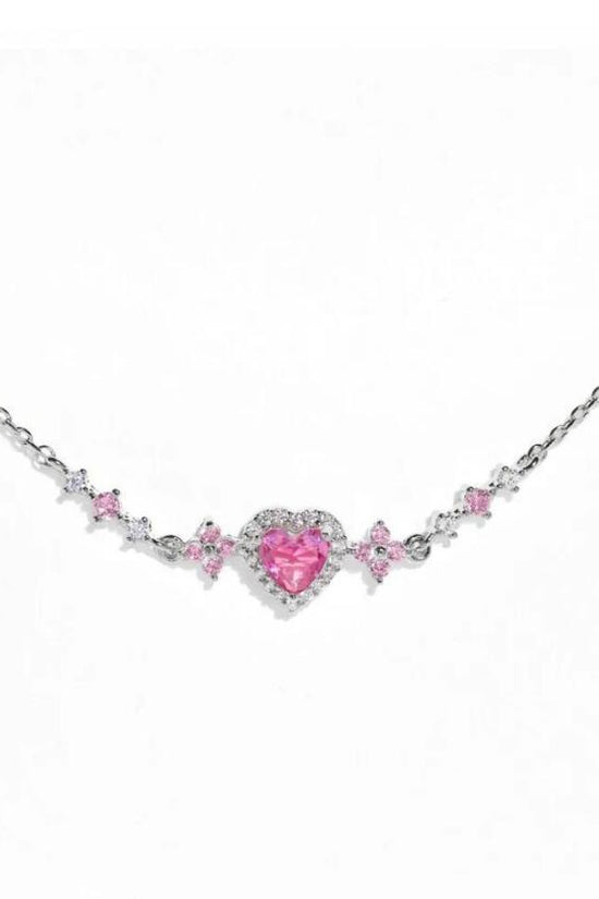 Sweet Bow Heart Rhinestone Bracelet Y2K Ins Fashion Chain Bracelet Valentine's Day