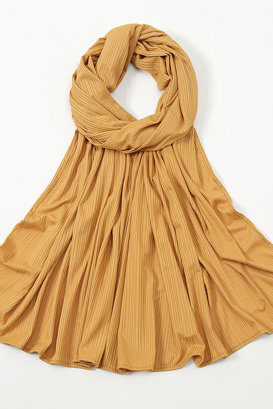 Women's Knitted Thread Cotton Striped Solid Color Scarf