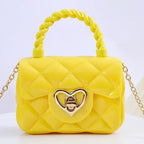 Plastic Transparent Jelly Mini Love Handbag - DanaFashionstore