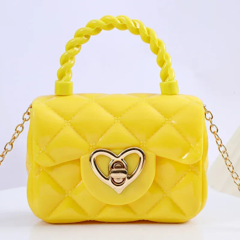 Plastic Transparent Jelly Mini Love Handbag - DanaFashionstore