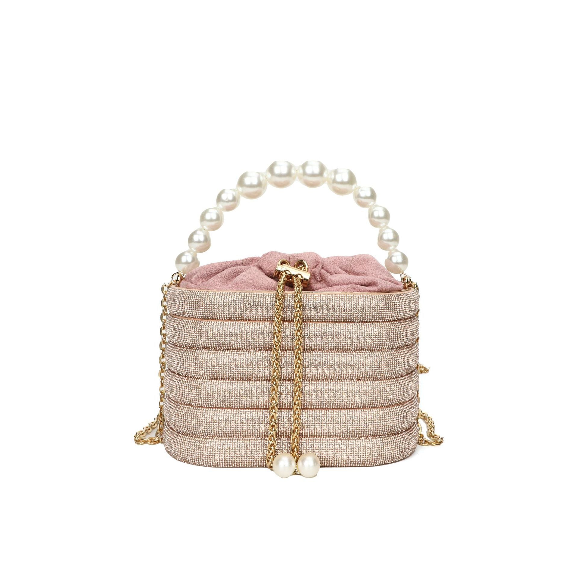 European And American Fashion One-shoulder Ins Women's Crossbody Classic Style Pearl Hand Dinner Bag - Dana Fashion