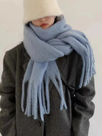 Women's Temperament Fashion Warm Solid Color Shawl Scarf - DanaFashionstore