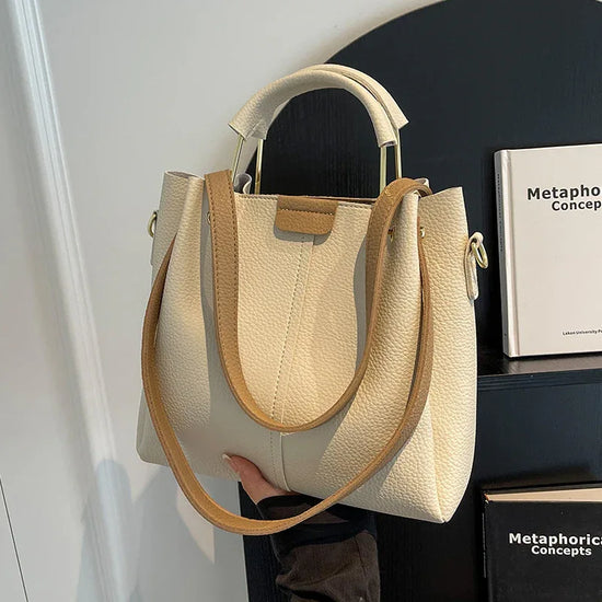 Women's Large-capacity Crossbody Autumn All-matching Korean-style Textured Portable Bucket Bag - DanaFashionstore