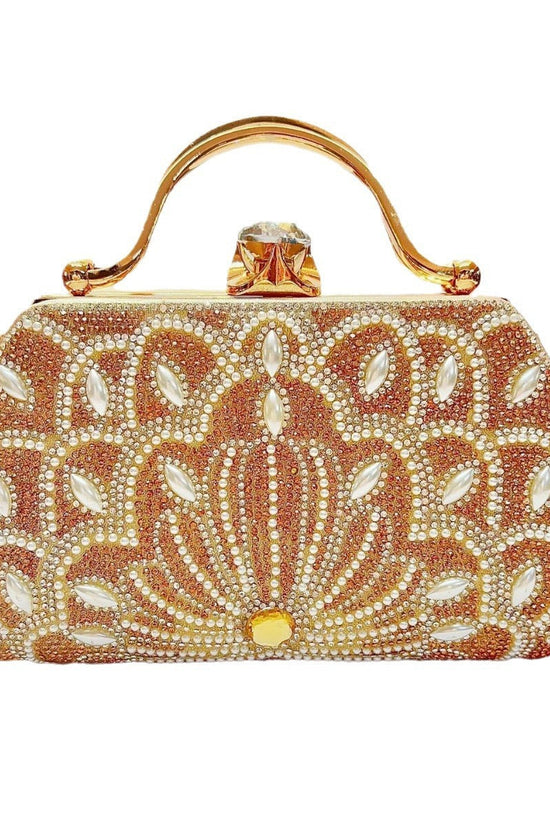 Women's Portable Solid Color Creative Rhinestone Handbag - Dana Fashion
