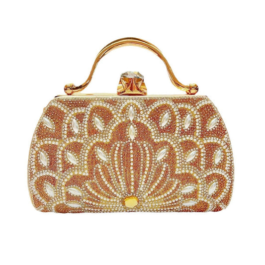 Women's Portable Solid Color Creative Rhinestone Handbag - Dana Fashion
