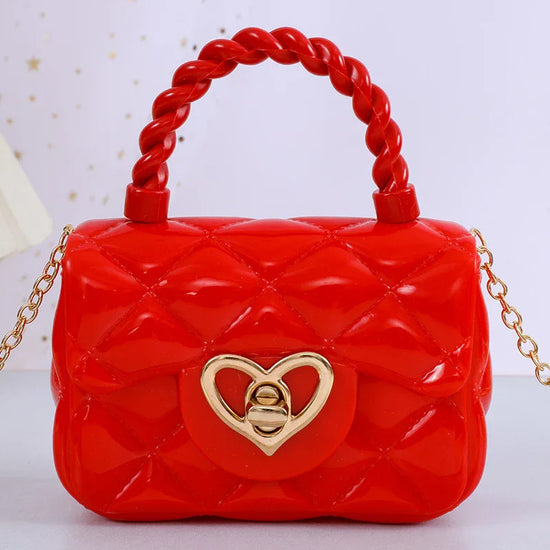 Plastic Transparent Jelly Mini Love Handbag - DanaFashionstore