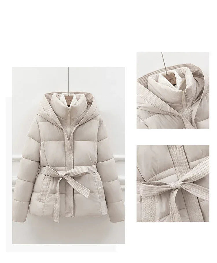 Fashion Personality Short Waist Down Coat 2026 - Women's Winter Jacket - DanaFashionstore