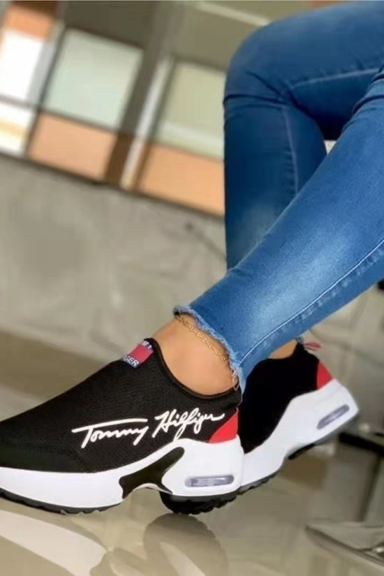 Air Cushion Lazy Dad Shoes Slip-on Sneakers For Women